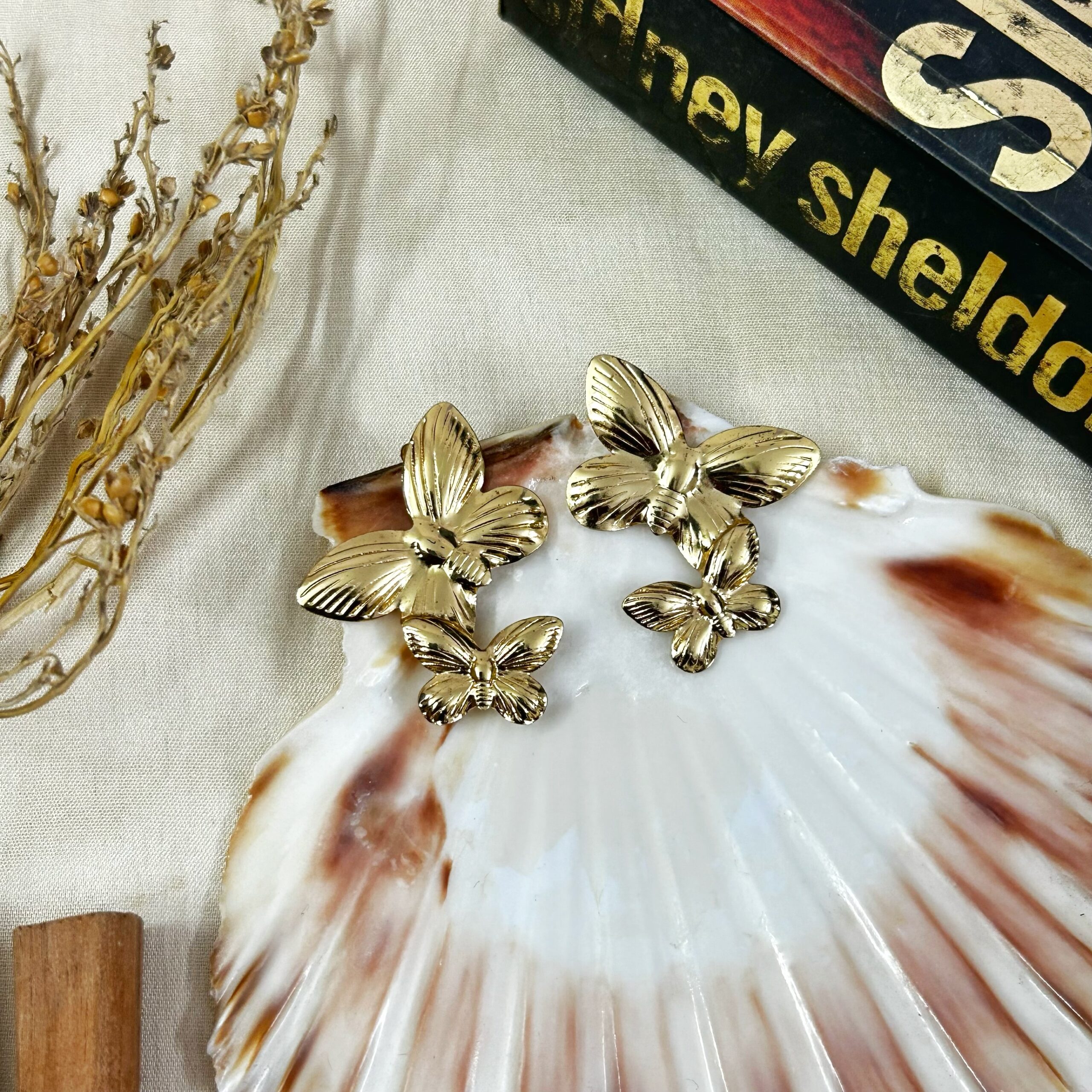 Duet Butterfly Studs