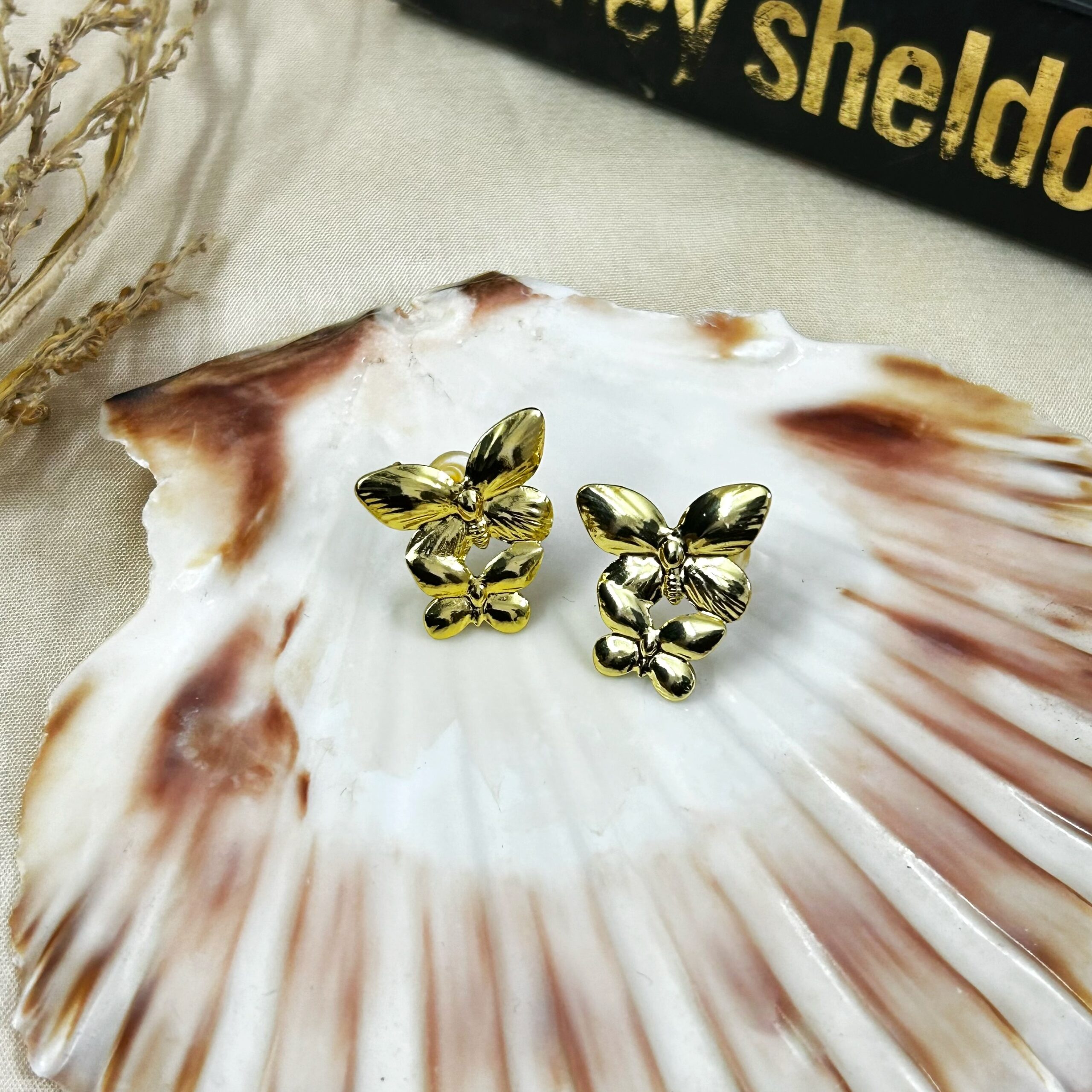 Dual Butterfly Studs