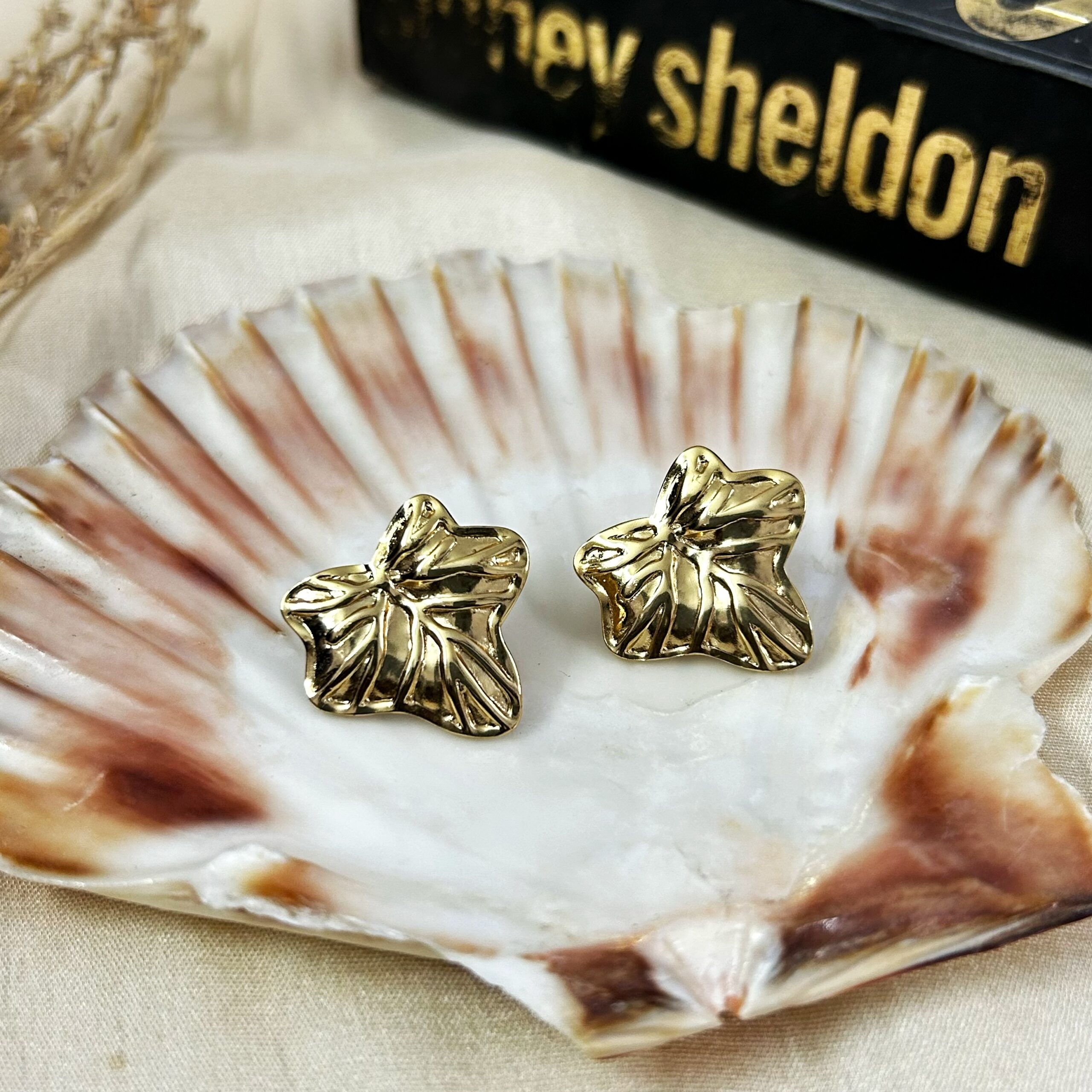 Golden ivy Studs - Image 2