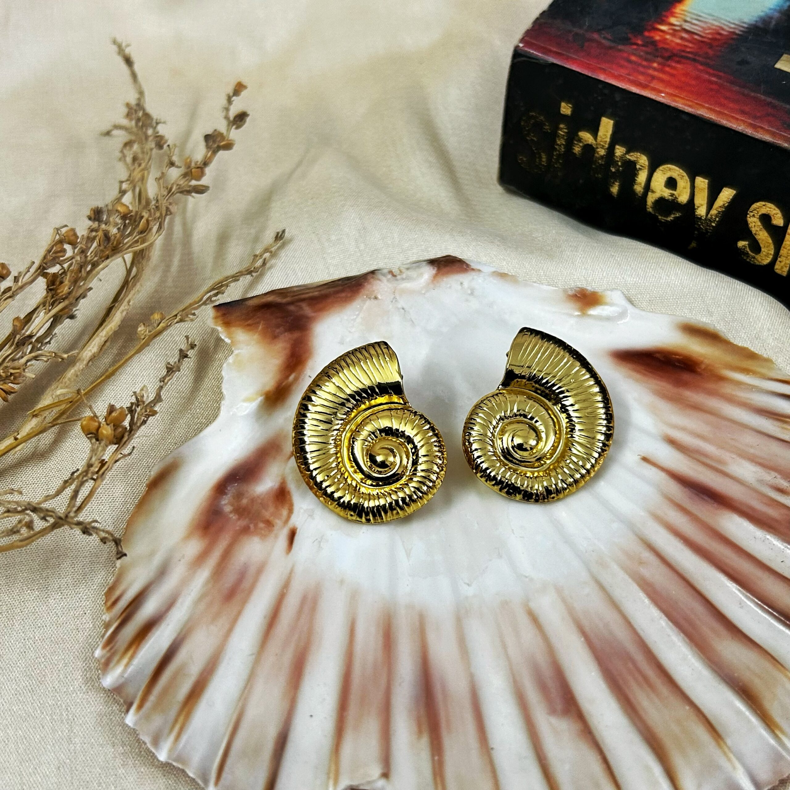 Samudra Spiral Studs