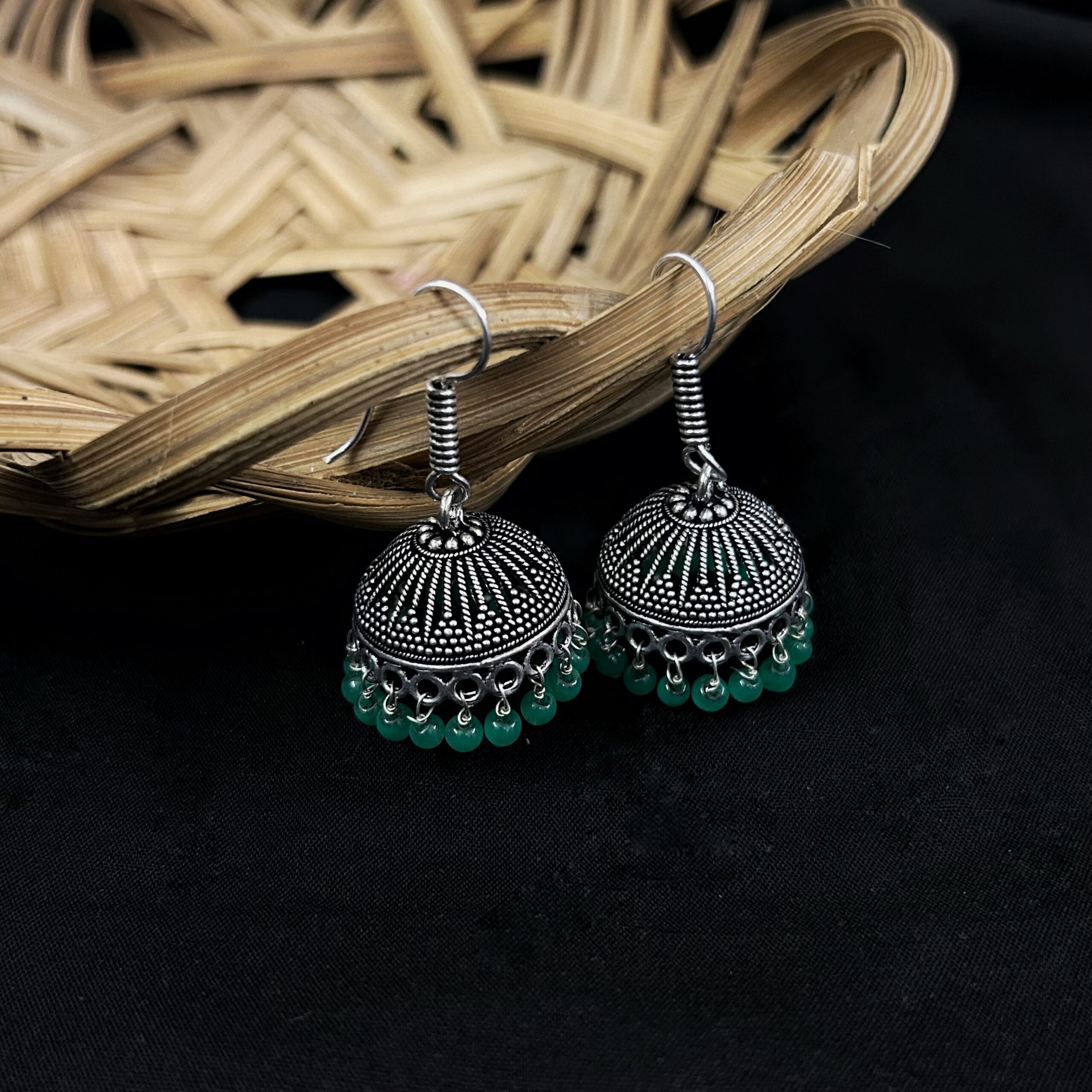 Daily wear Silver Jhumkas - Image 3