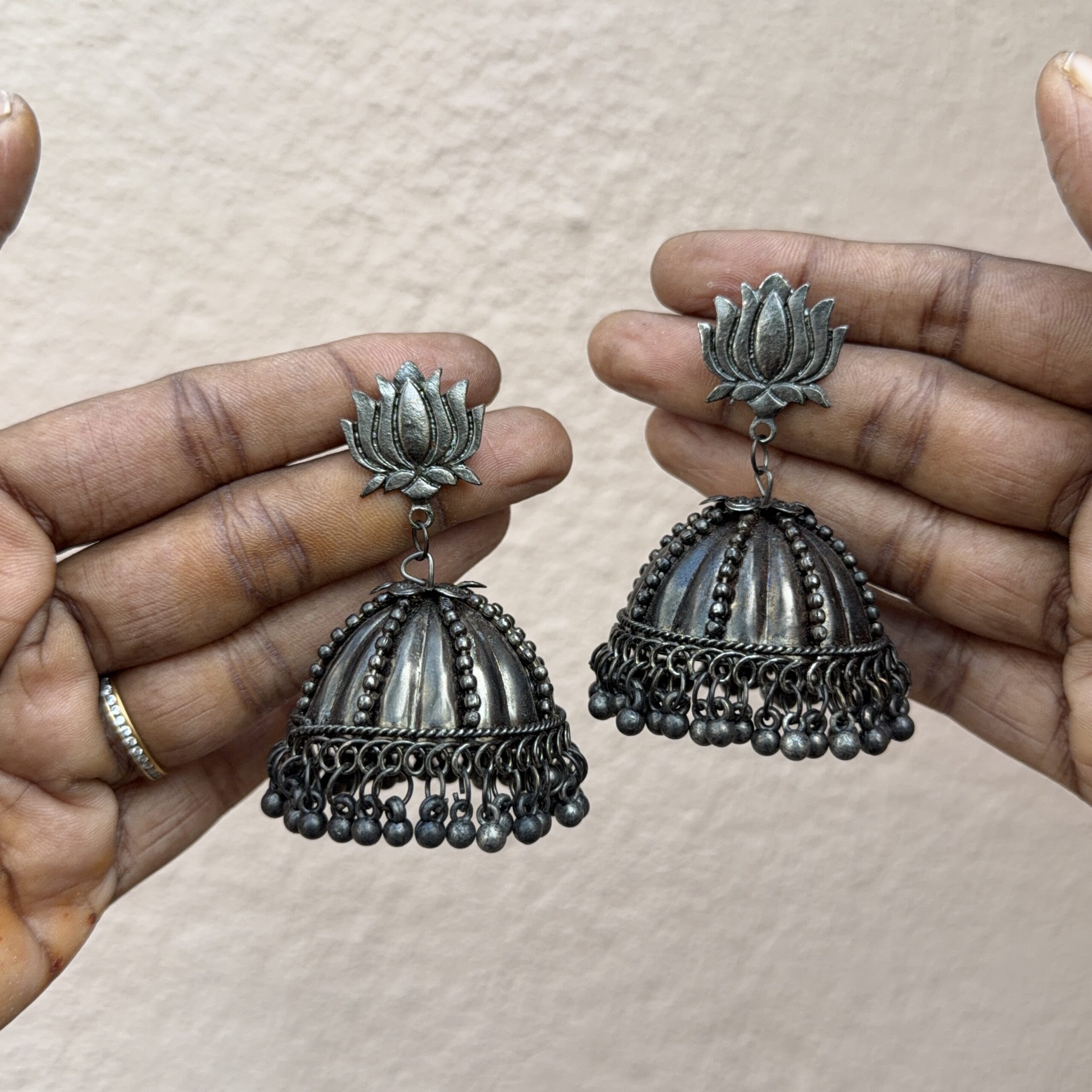 Lotus Jhumkas
